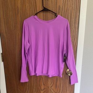 Athletic Works Purple Relaxed Sweatshirt